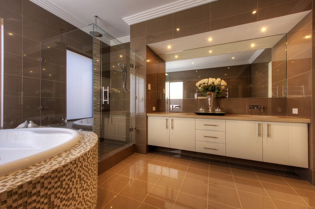 Luxury small master bathroom