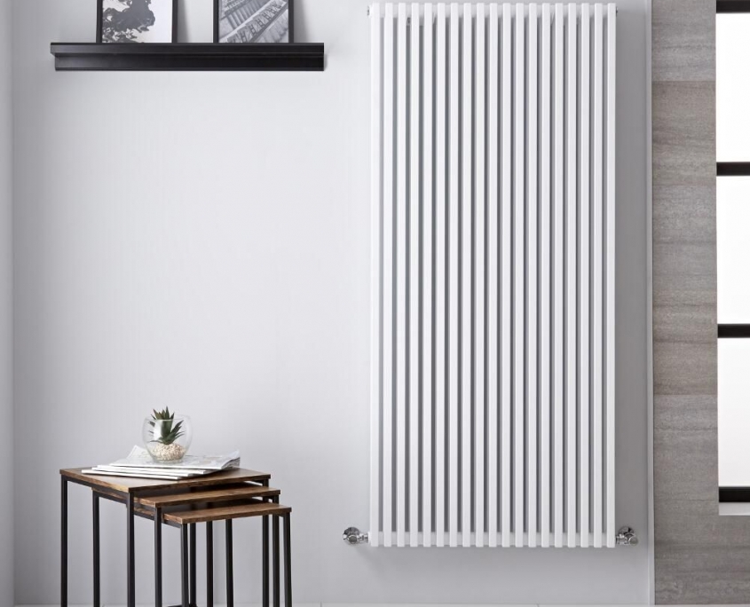 neive white vertical radiator