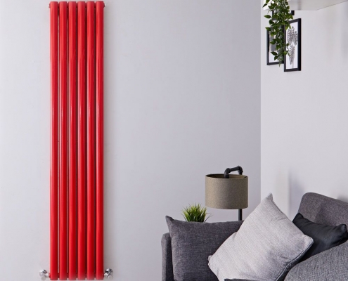 revive red vertical radiator