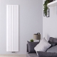 aurora white aluminum vertical radiator