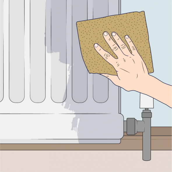 sanding radiator animated