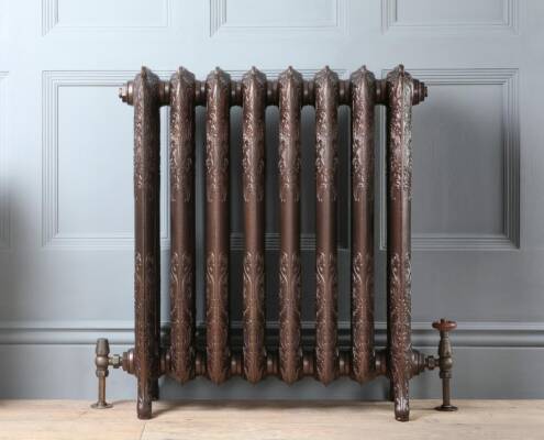 antique copper cast iron radiator